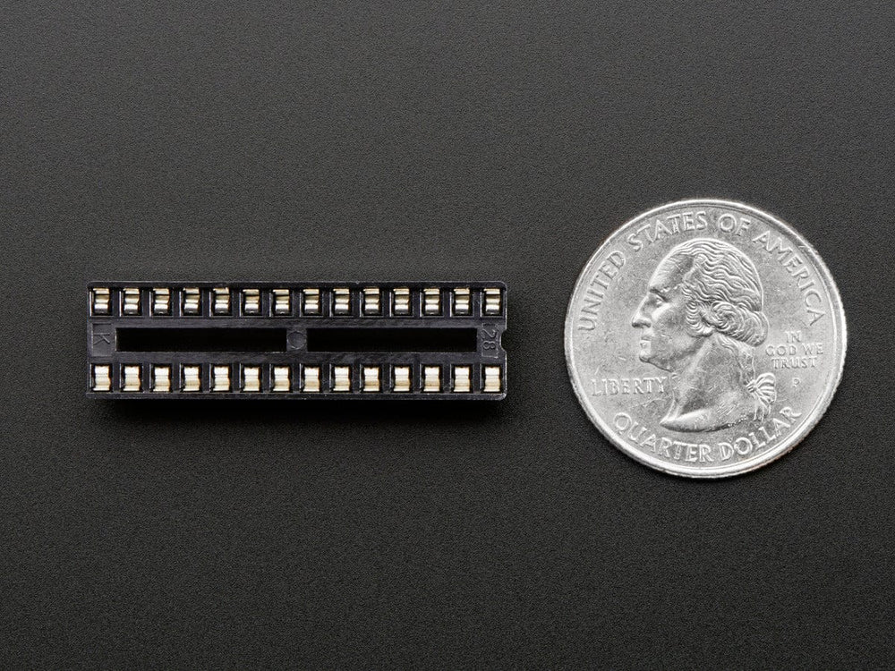 IC Socket - for 28-pin 0.3" Chips - Pack of 3 by The Pi Hut - The Pi Hut