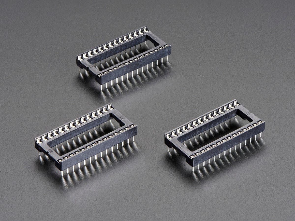 IC Socket - for 28-pin 0.6" Chips - Pack of 3 by The Pi Hut - The Pi Hut