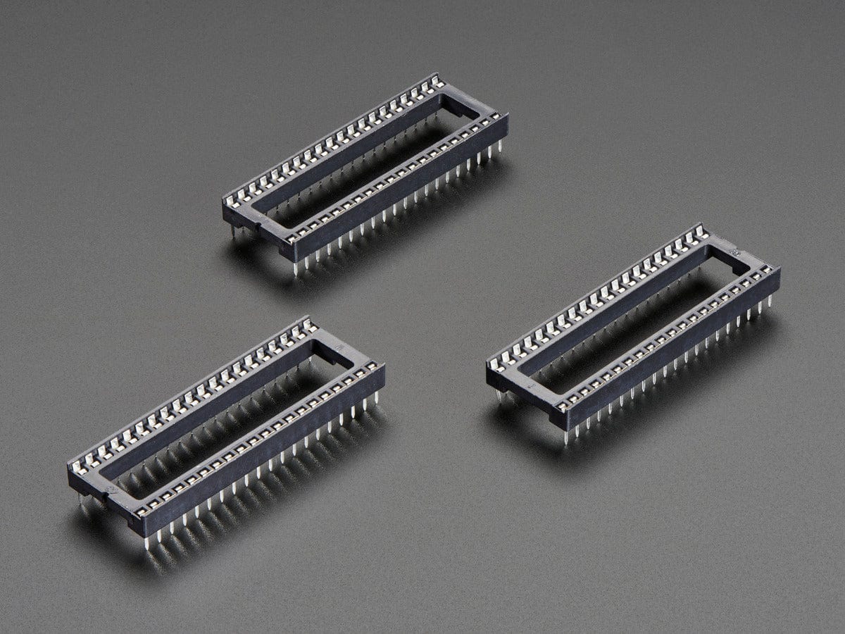 IC Socket for 40-pin 0.6" Chips - Pack of 3 by The Pi Hut - The Pi Hut