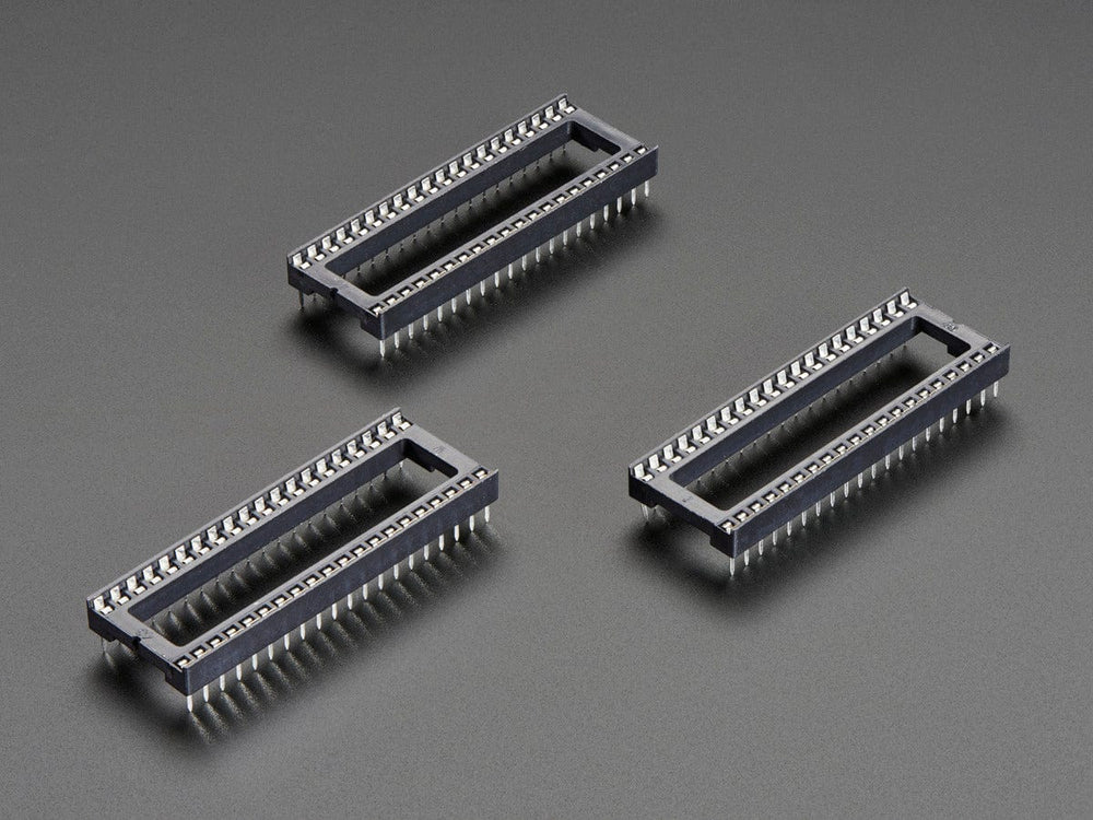 IC Socket for 40-pin 0.6" Chips - Pack of 3 by The Pi Hut - The Pi Hut