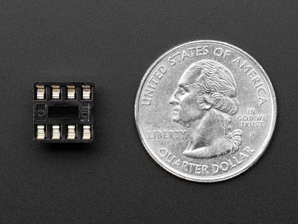 IC Socket - for 8-pin 0.3" Chips - Pack of 3 by The Pi Hut - The Pi Hut