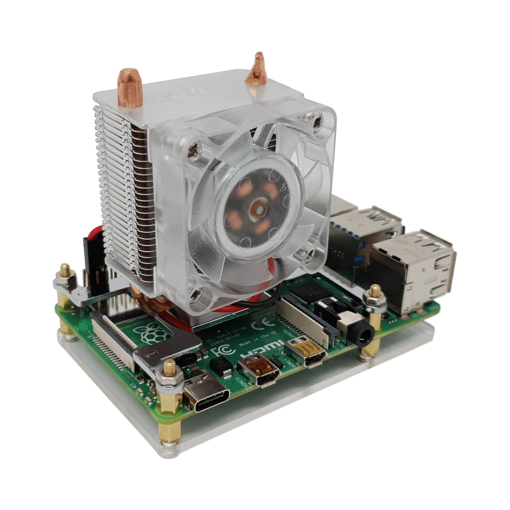 ICE Tower Raspberry Pi 4 CPU Cooler by 52Pi - The Pi Hut