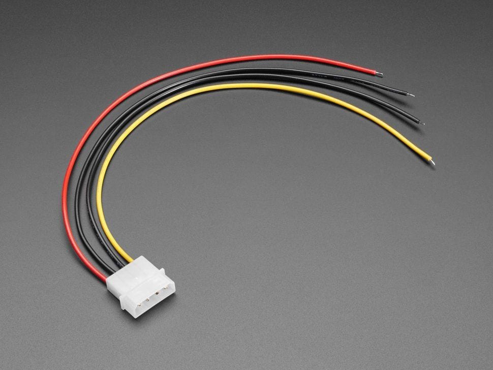 IDE Molex 4 Pin Socket Cable - 30cm long by The Pi Hut - The Pi Hut