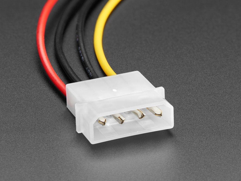IDE Molex 4 Pin Socket Cable - 30cm long by The Pi Hut - The Pi Hut