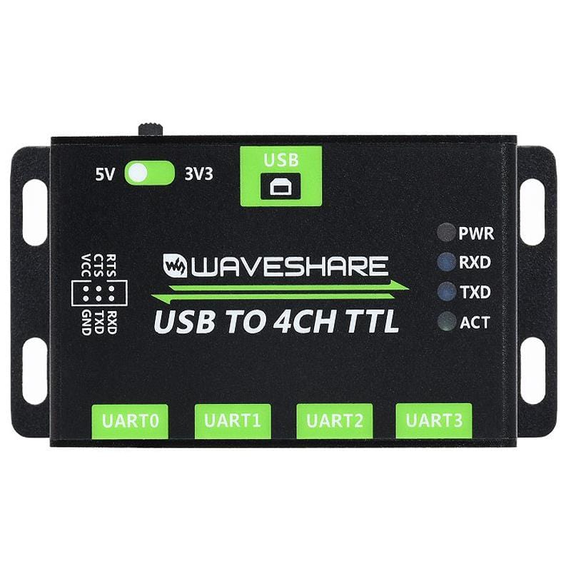 Industrial 4-Channel USB to UART Converter by Waveshare - The Pi Hut