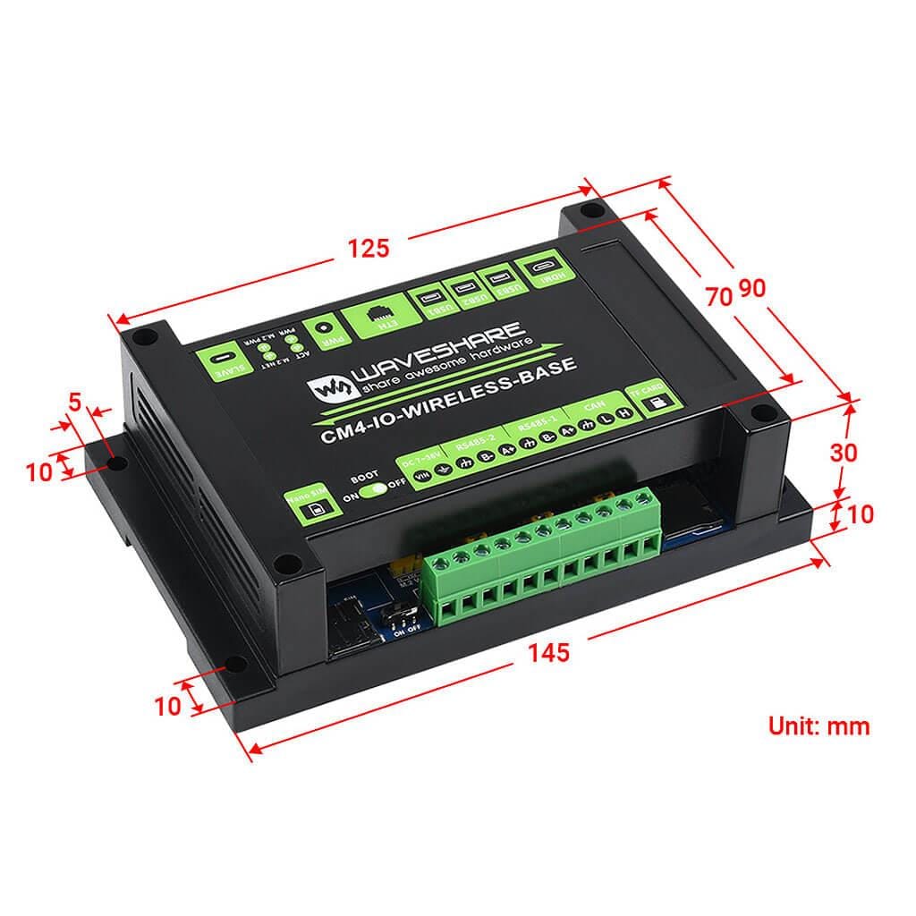 Industrial IoT Wireless Expansion Module for Raspberry Pi CM4 by Waveshare - The Pi Hut