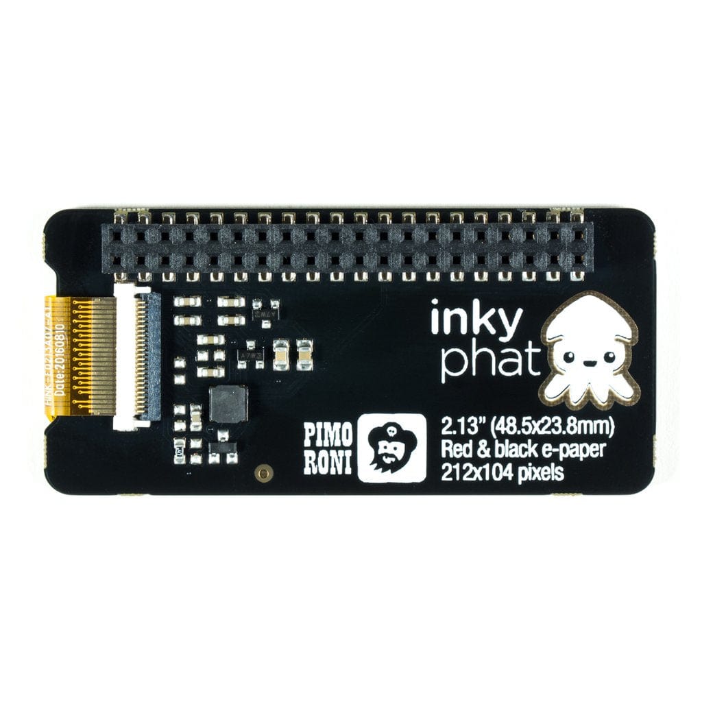 Inky pHAT (ePaper/eInk/EPD) by Pimoroni - The Pi Hut