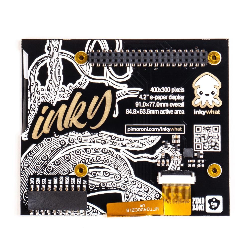 Inky wHAT (ePaper/eInk/EPD) - Red/Black/White by Pimoroni - The Pi Hut