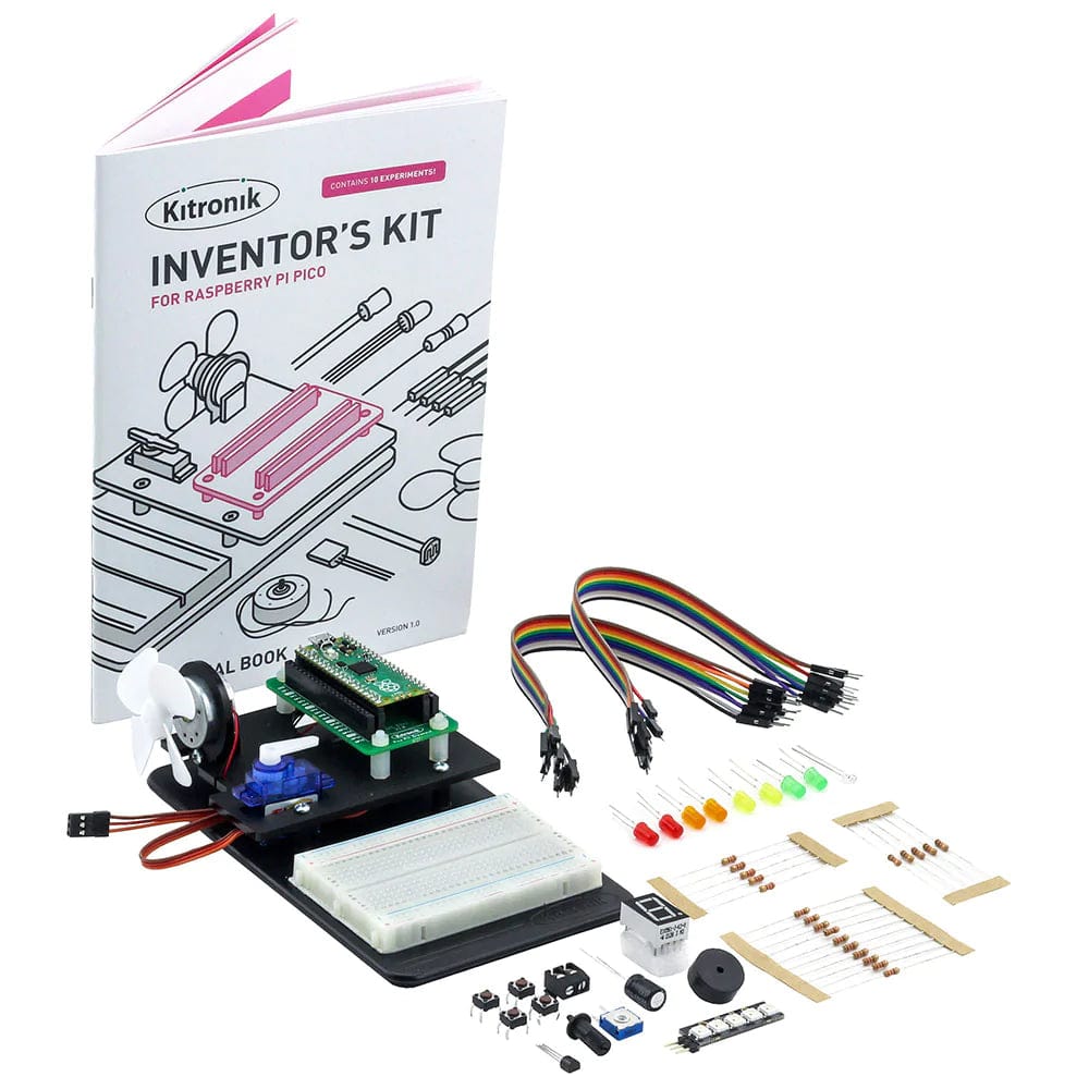 Inventor's Kit for the Raspberry Pi Pico by Kitronik - The Pi Hut