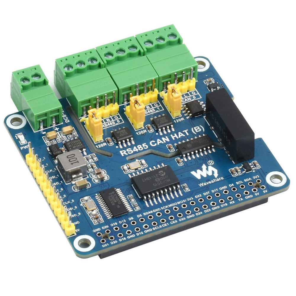 Isolated RS485 CAN HAT (B) For Raspberry Pi by Waveshare - The Pi Hut