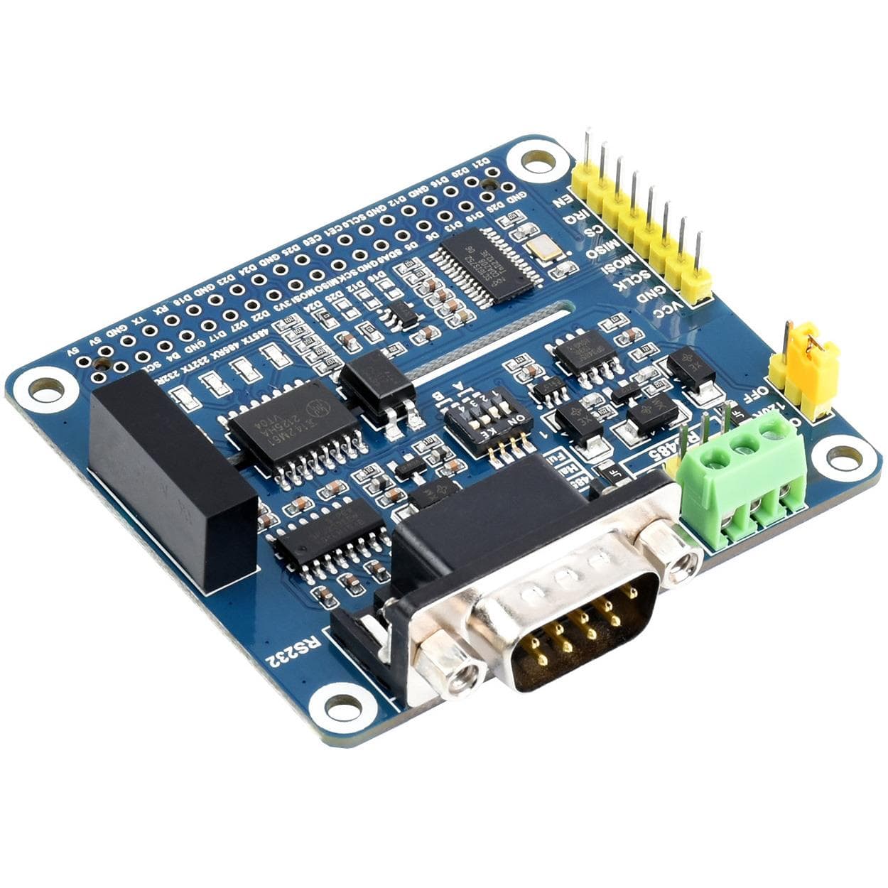 Isolated RS485 RS232 HAT for Raspberry Pi by Waveshare - The Pi Hut