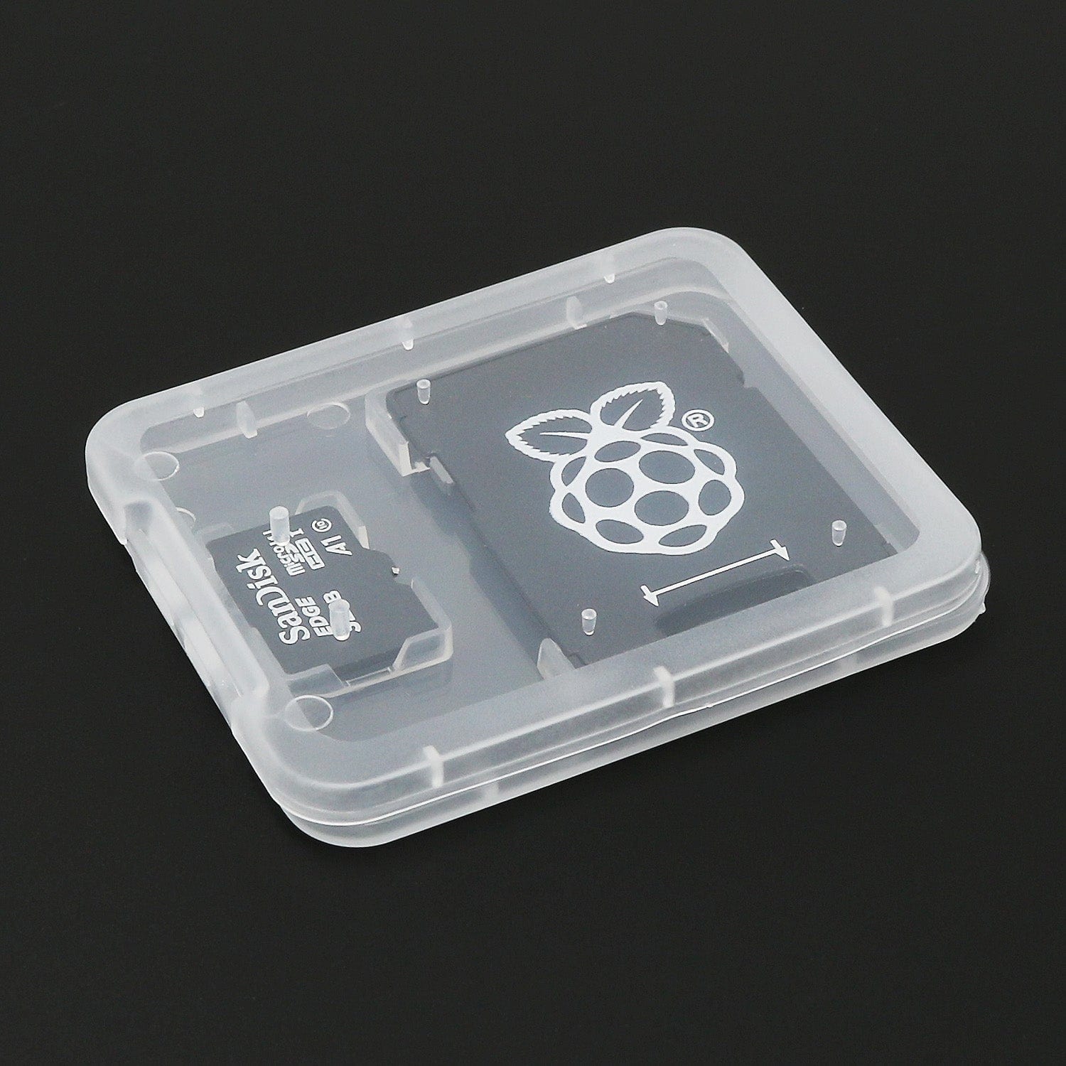 Jewel Cases for MicroSD Cards/SD Adapters (4-pack) by The Pi Hut - The Pi Hut