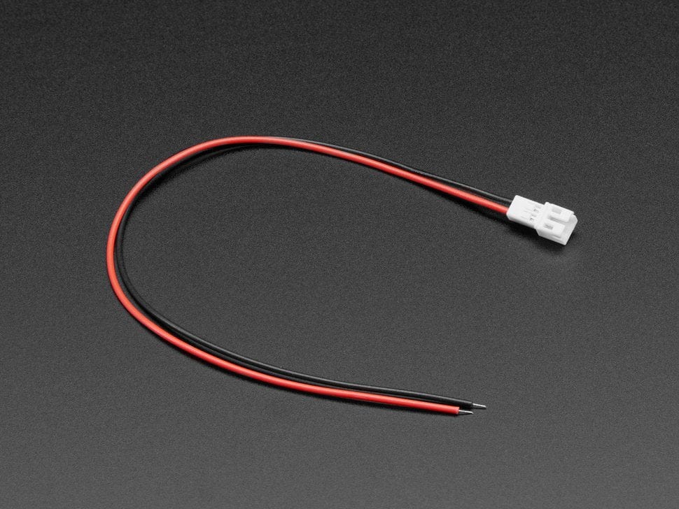 JST PH 2-Pin Cable – Male Header 200mm by The Pi Hut - The Pi Hut