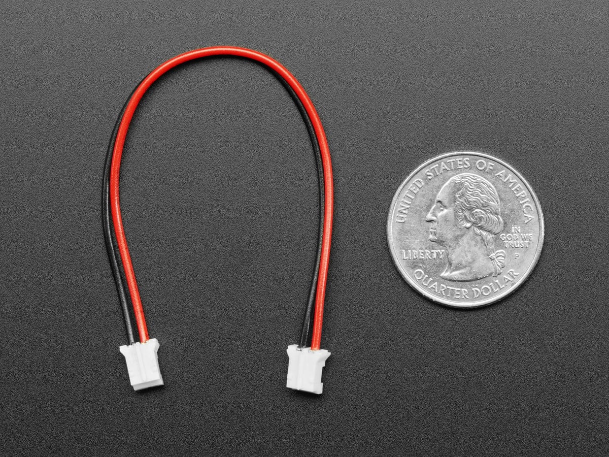 JST-PH 2-pin Jumper Cable - 100mm long by The Pi Hut - The Pi Hut