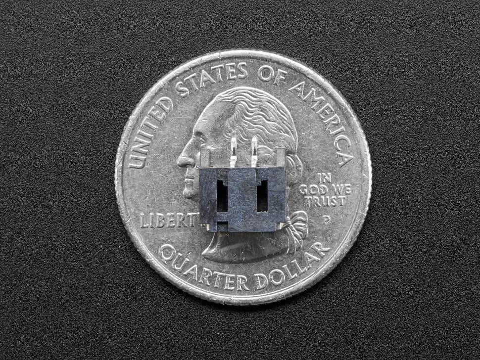 JST-PH 2-Pin SMT Right Angle Connector by The Pi Hut - The Pi Hut