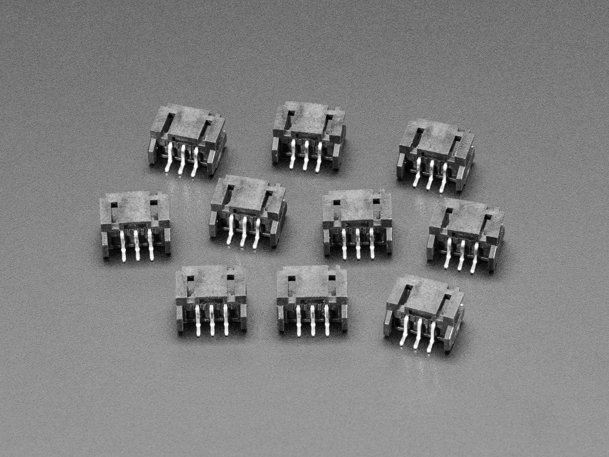 JST PH 3-pin Horizontal Connector (10-pack) (STEMMA) by The Pi Hut - The Pi Hut