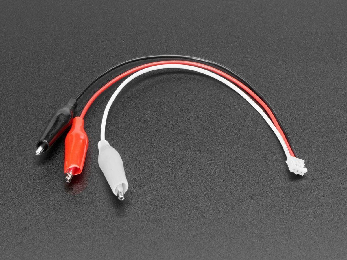 JST PH 3-pin Plug to Color Coded Alligator Clips Cable by The Pi Hut - The Pi Hut