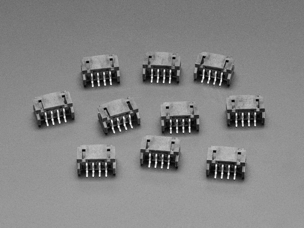 JST PH 4-pin Horizontal Connector (10-pack) (STEMMA) by The Pi Hut - The Pi Hut