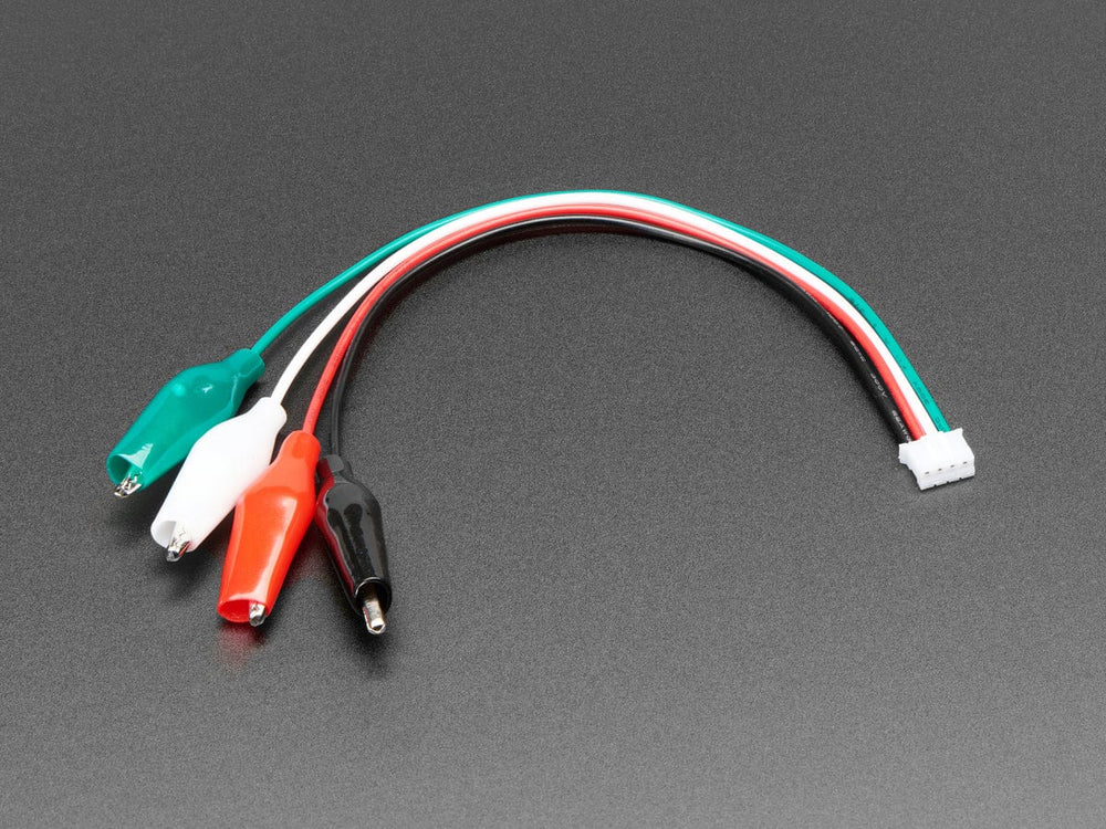 JST PH 4-pin Plug to Color Coded Alligator Clips Cable by The Pi Hut - The Pi Hut