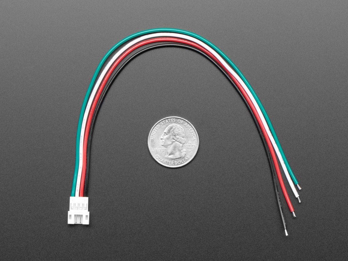 JST PH 4-Pin Socket to Color Coded Cable - 200mm by The Pi Hut - The Pi Hut