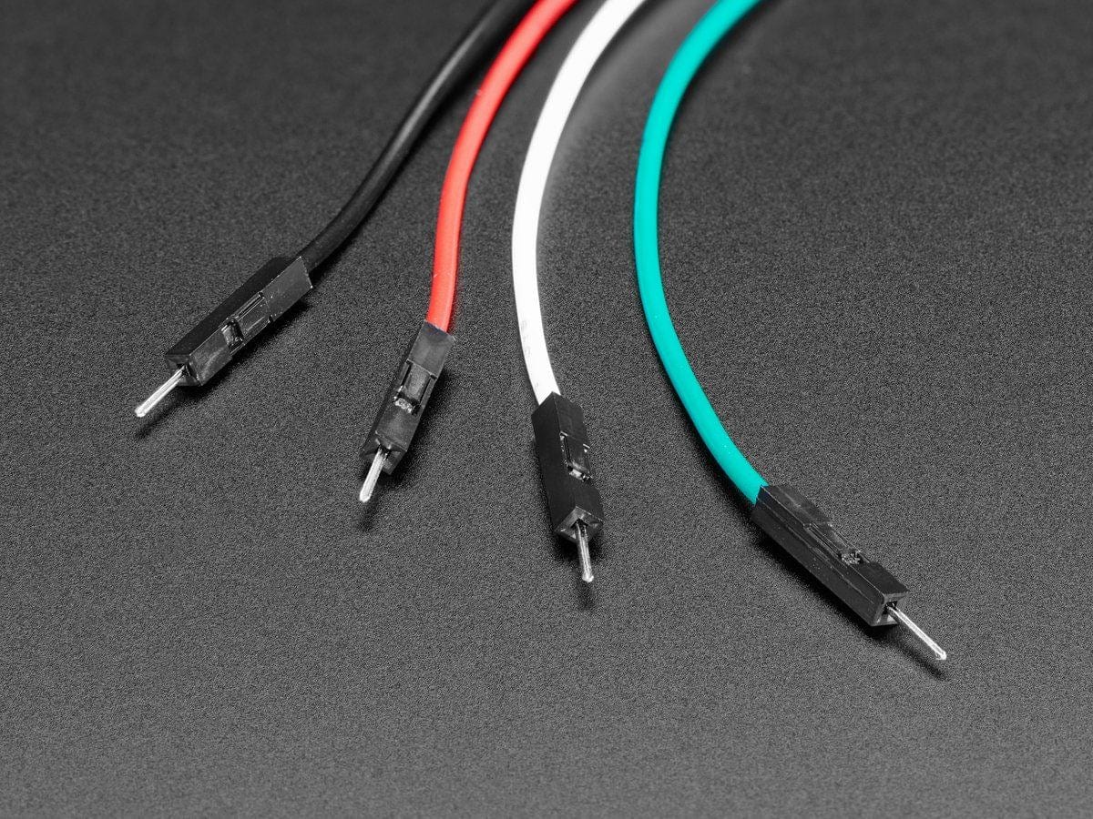 JST PH 4-Pin to Male Header Cable - I2C STEMMA Cable - 200mm by The Pi Hut - The Pi Hut