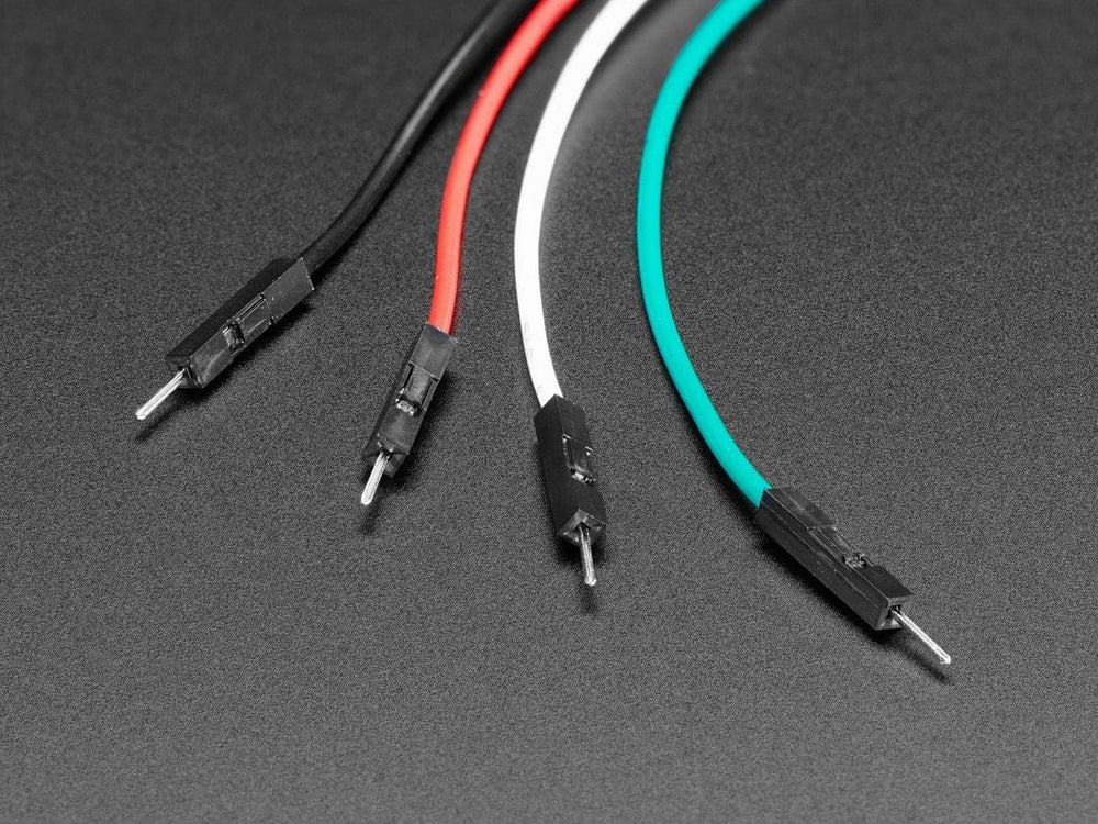 JST PH 4-Pin to Male Header Cable - I2C STEMMA Cable - 200mm by The Pi Hut - The Pi Hut