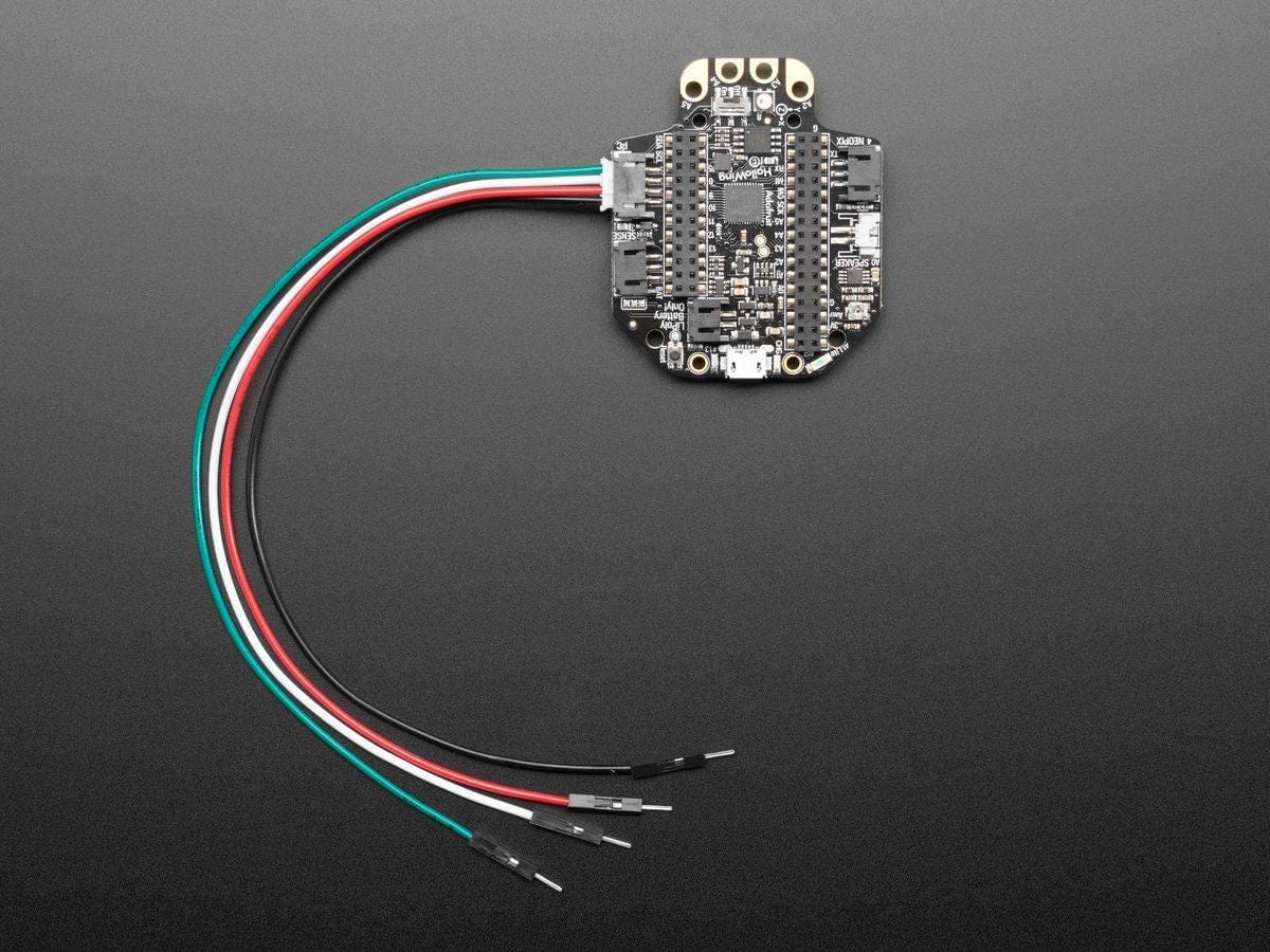 JST PH 4-Pin to Male Header Cable - I2C STEMMA Cable - 200mm by The Pi Hut - The Pi Hut