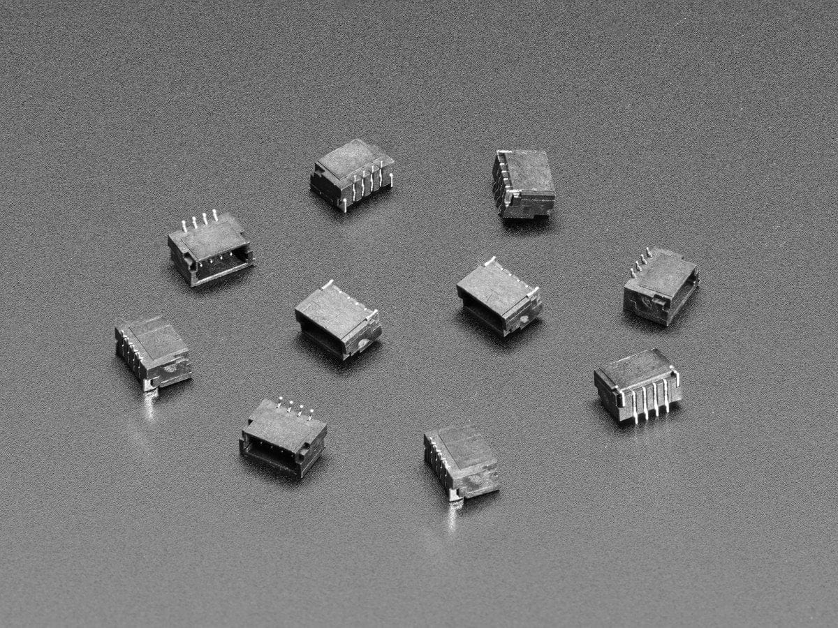 JST SH 4-pin Vertical Connector (10-pack) (Qwiic Compatible) by The Pi Hut - The Pi Hut