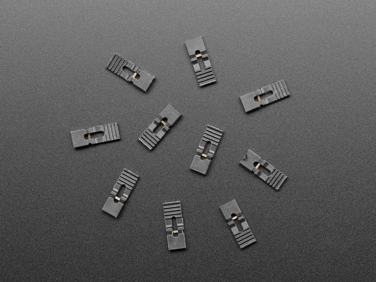 Jumper Shunt with Handle (0.1" / 2.54mm) – 10 Pack by The Pi Hut - The Pi Hut