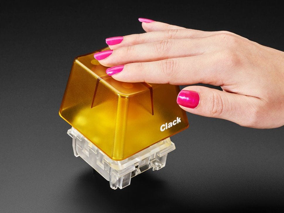 Kailh Big Mechanical Key Switch - Linear Dark Yellow - 1 Piece by The Pi Hut - The Pi Hut