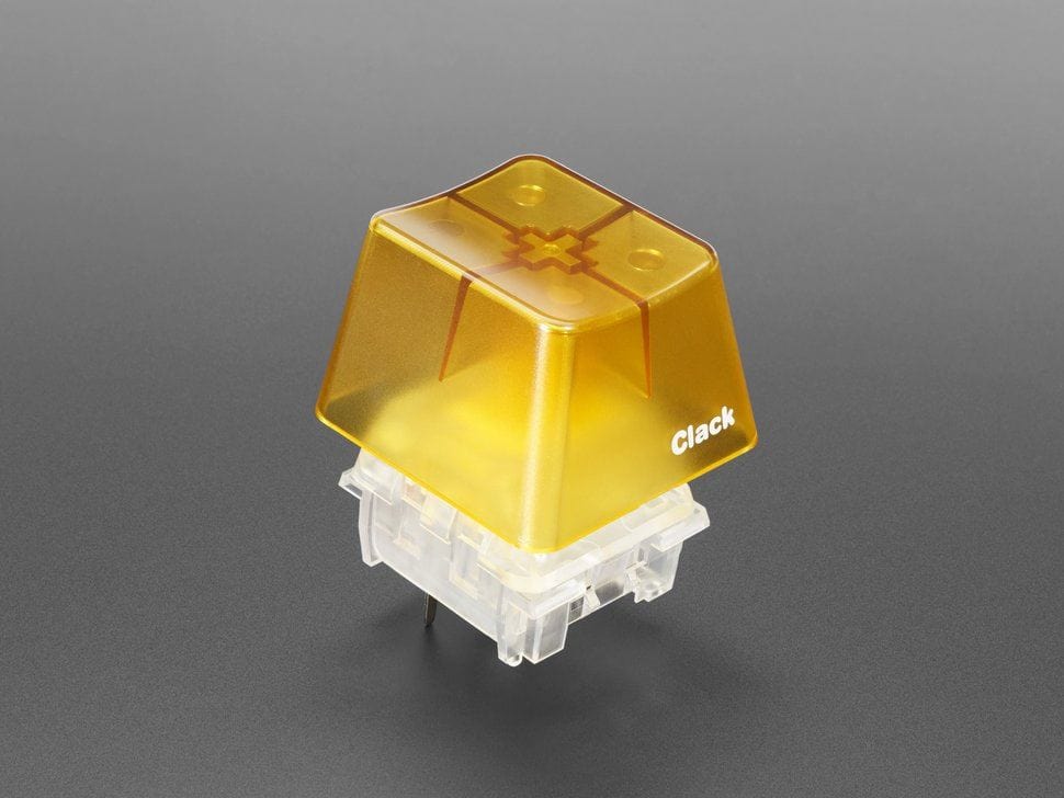 Kailh Big Mechanical Key Switch - Linear Dark Yellow - 1 Piece by The Pi Hut - The Pi Hut
