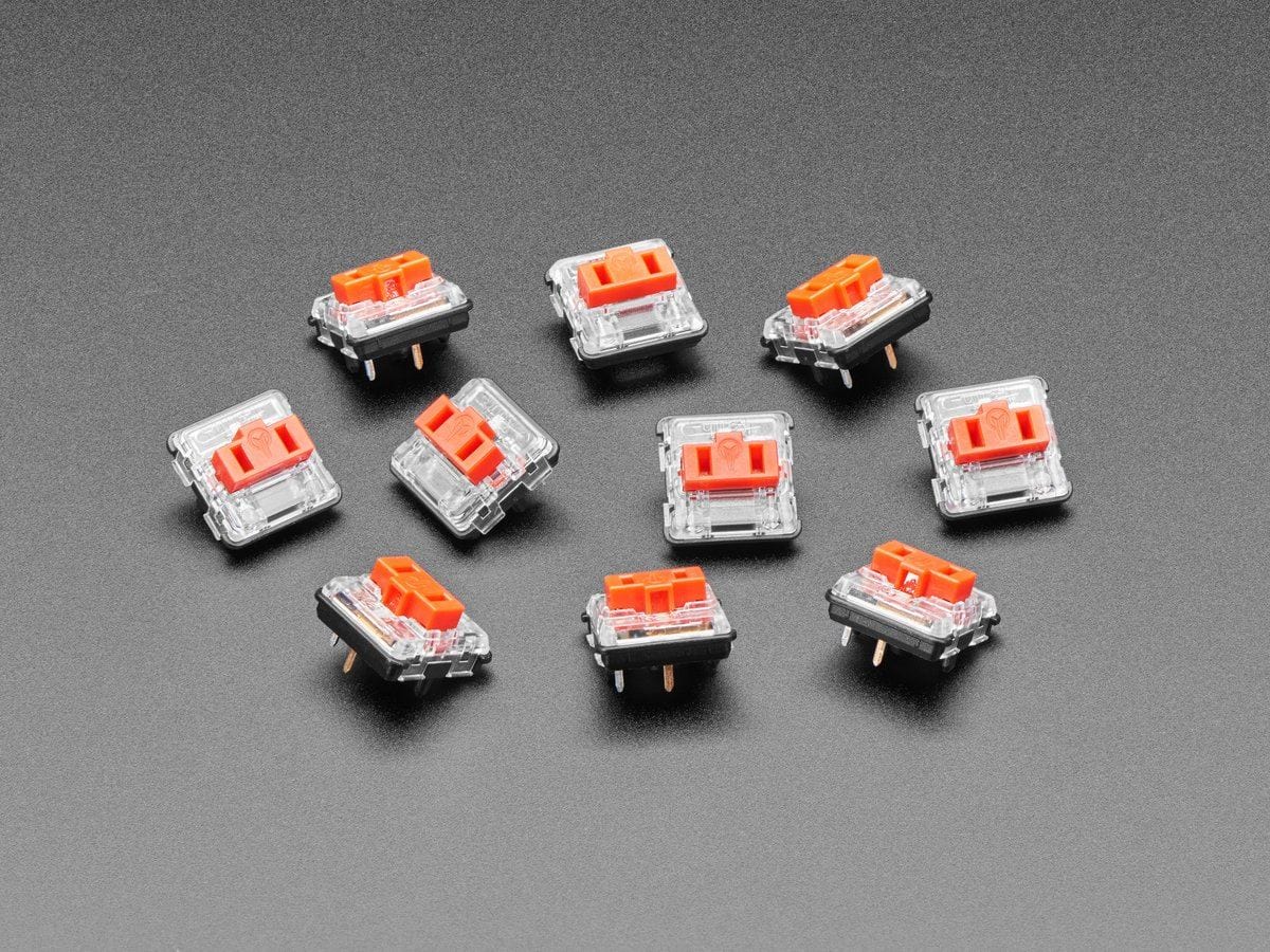 Kailh CHOC Low Profile Red Linear Key Switches - 10-pack by The Pi Hut - The Pi Hut