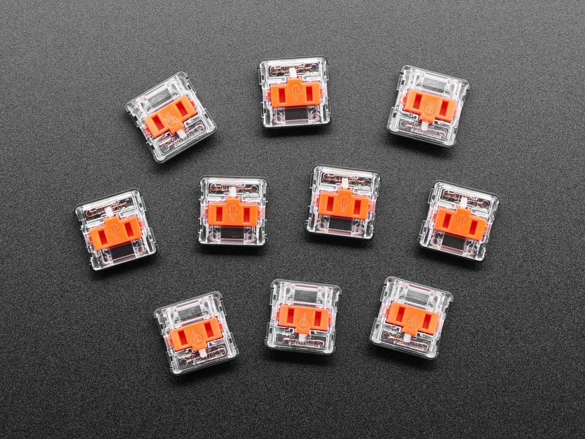 Kailh CHOC Low Profile Red Linear Key Switches - 10-pack by The Pi Hut - The Pi Hut