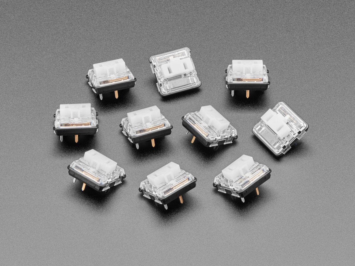 Kailh CHOC Low Profile White Clicky Key Switches - 10 Pack by The Pi Hut - The Pi Hut