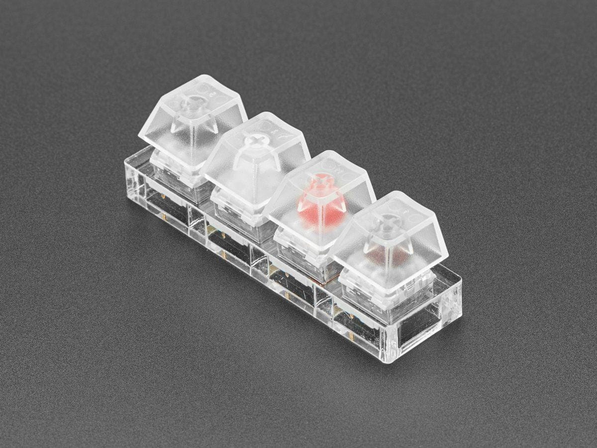 Kailh Mechanical Four Key Tester: White Black Red Brown Switches by The Pi Hut - The Pi Hut