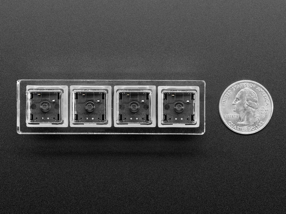 Kailh Mechanical Four Key Tester: White Black Red Brown Switches by The Pi Hut - The Pi Hut