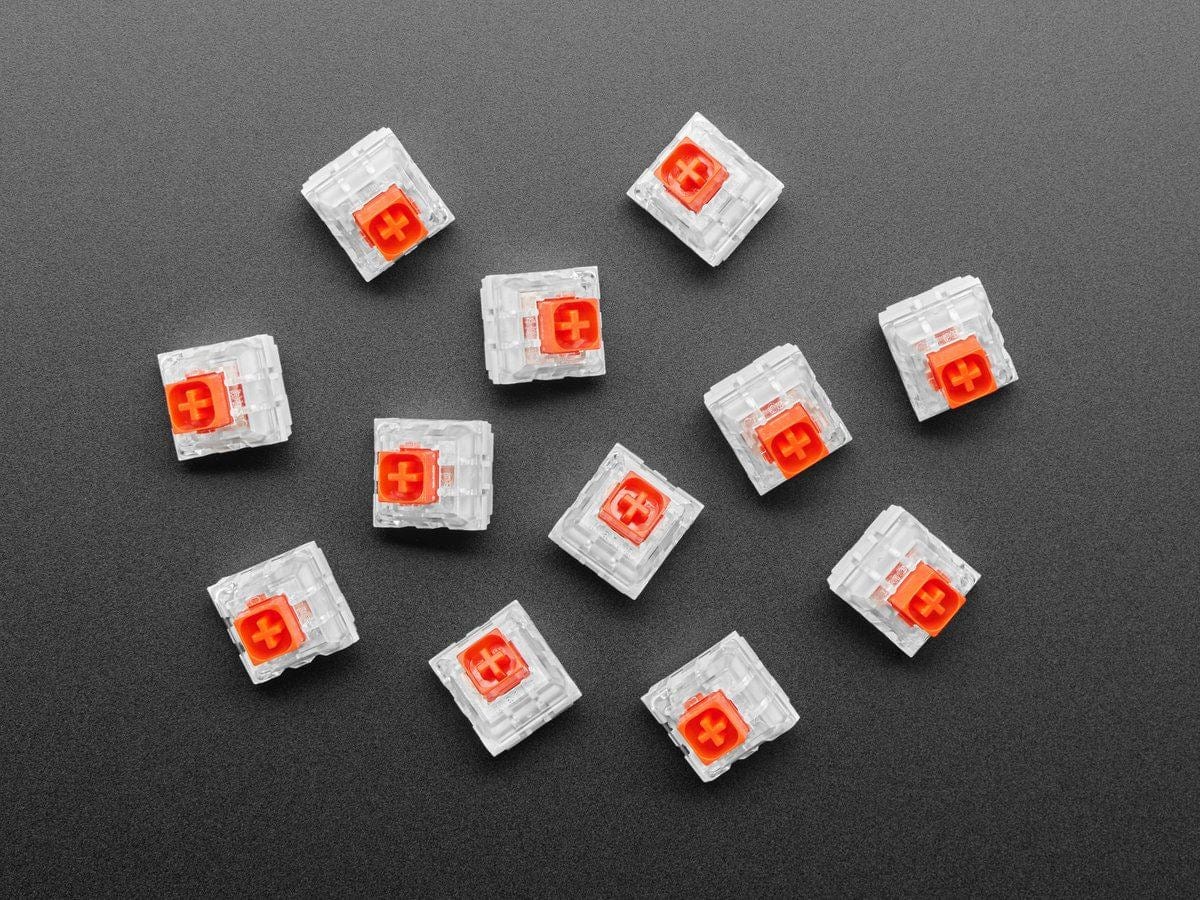 Kailh Mechanical Key Switches - Linear Red - 12 Pack by The Pi Hut - The Pi Hut