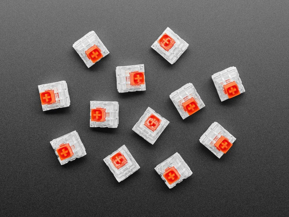 Kailh Mechanical Key Switches - Linear Red - 12 Pack by The Pi Hut - The Pi Hut