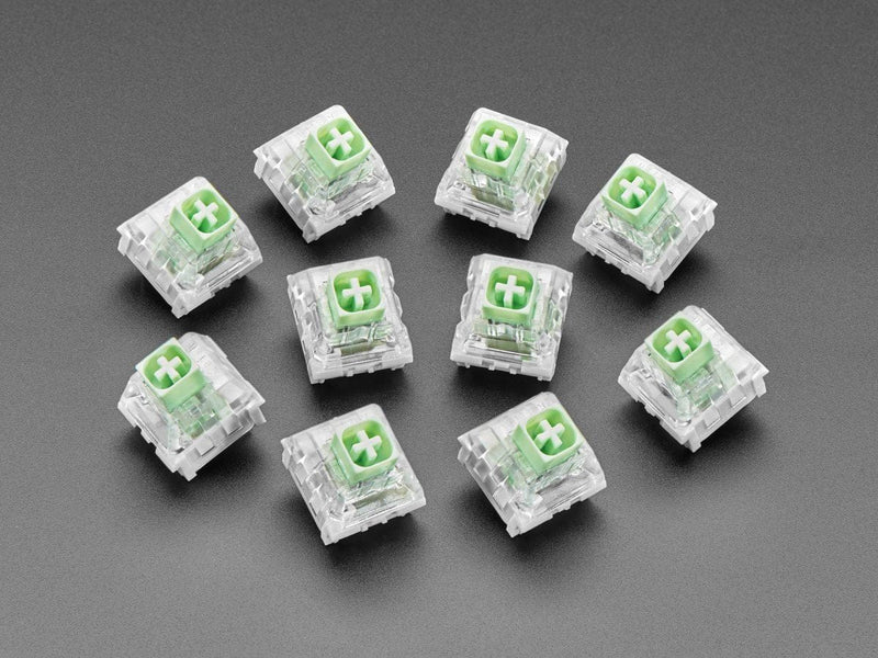 Kailh Mechanical Key Switches - Thick Click Jade Box - 10 pack (Cherry MX Compatible) - The Pi Hut