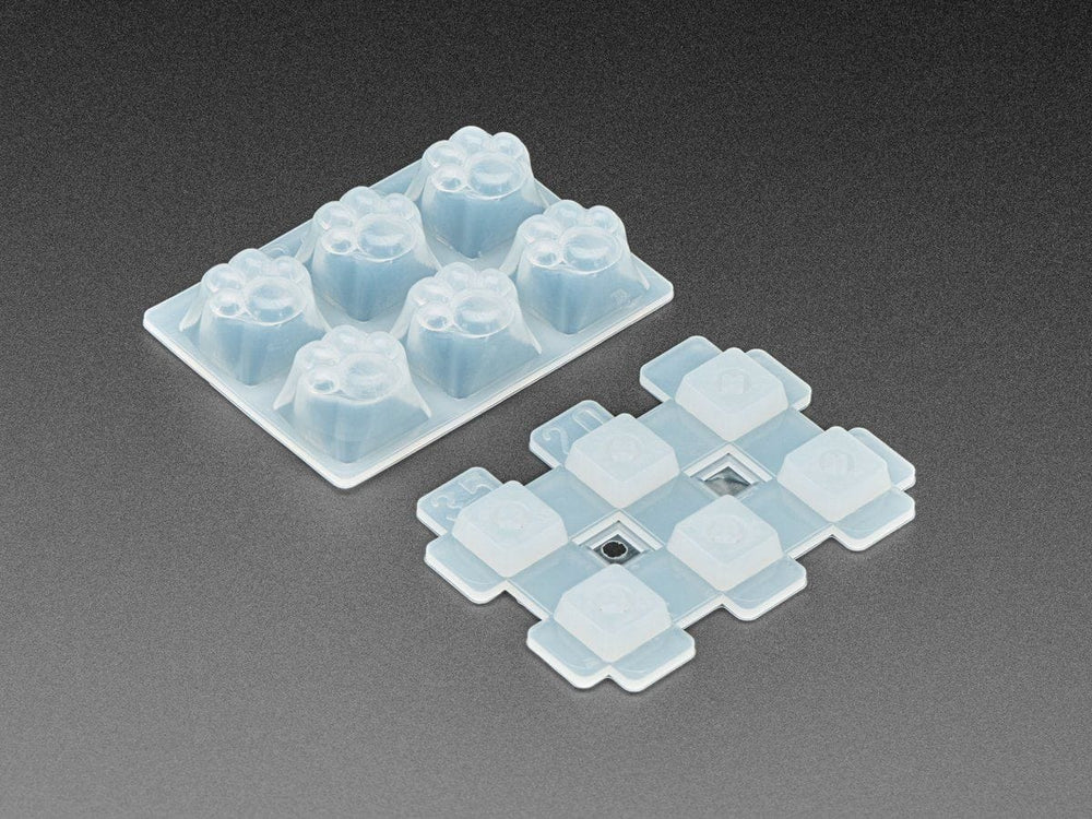 Kitty Paw Silicone Keycap Molds - MX Compatible Switches by The Pi Hut - The Pi Hut