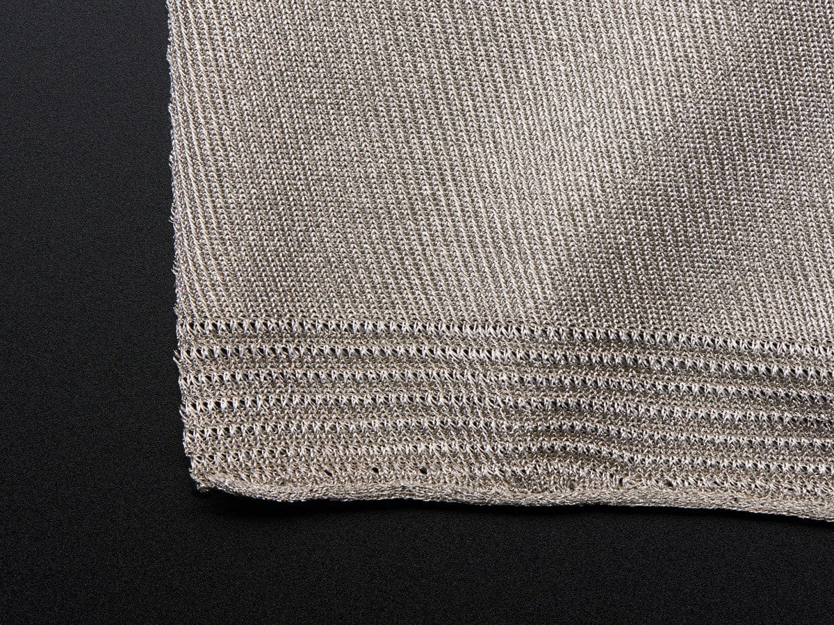 Knit Conductive Fabric - Silver 20cm square by The Pi Hut - The Pi Hut