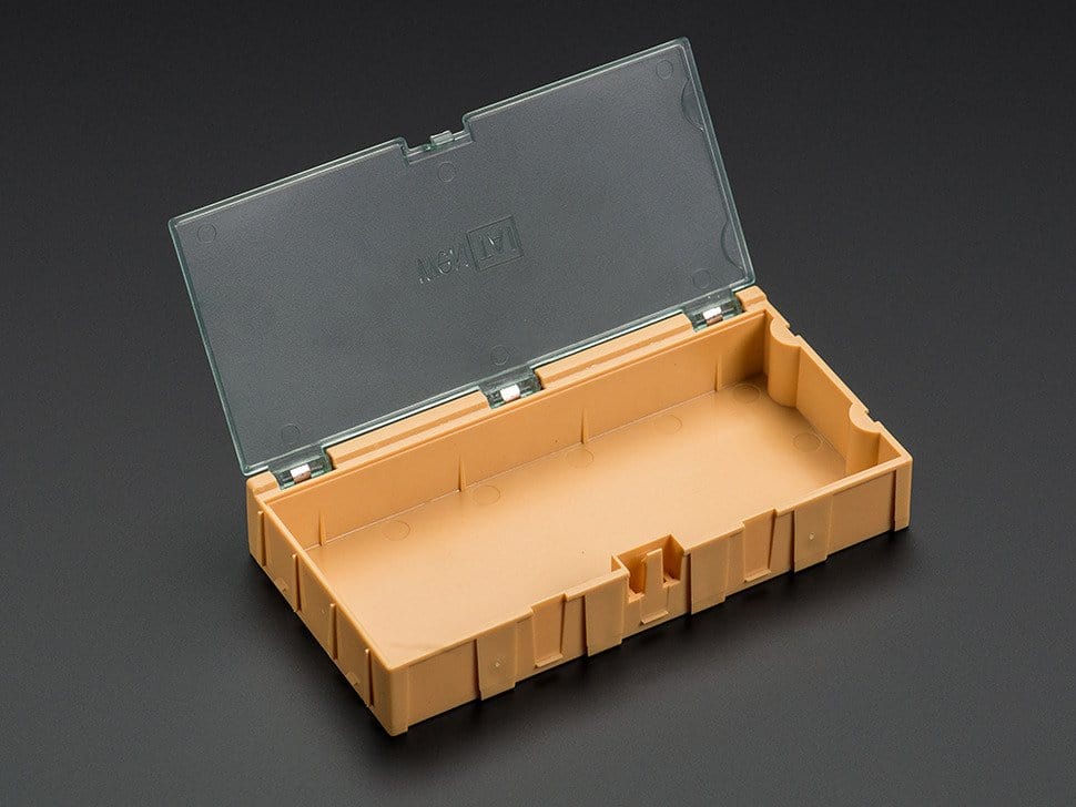 Large Modular Snap Box - SMD component storage (Orange) by The Pi Hut - The Pi Hut