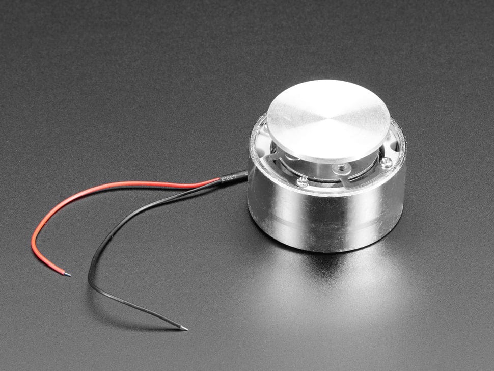 Large Surface Transducer with Wires - 4 Ohm 5 Watt by The Pi Hut - The Pi Hut