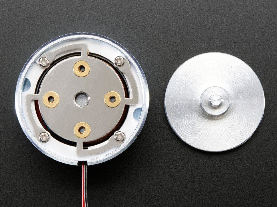 Large Surface Transducer with Wires - 4 Ohm 5 Watt by The Pi Hut - The Pi Hut