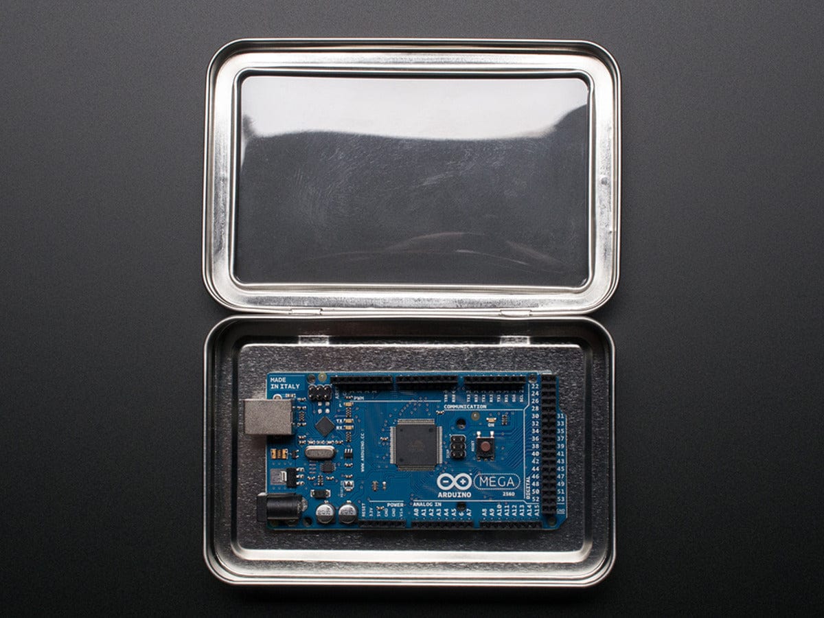 Large Tin With Clear Top Window by The Pi Hut - The Pi Hut