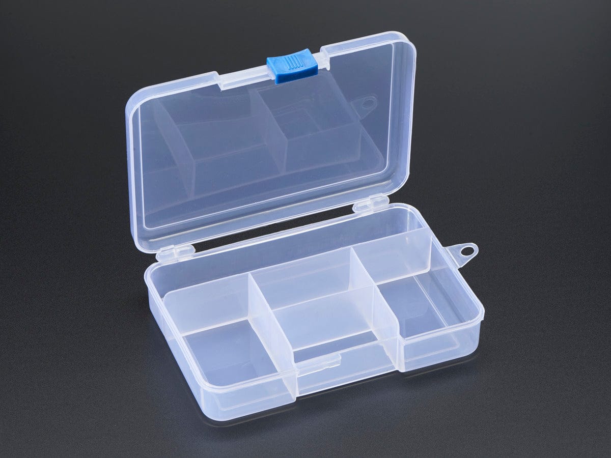Latching 5-Compartment Storage Box by The Pi Hut - The Pi Hut