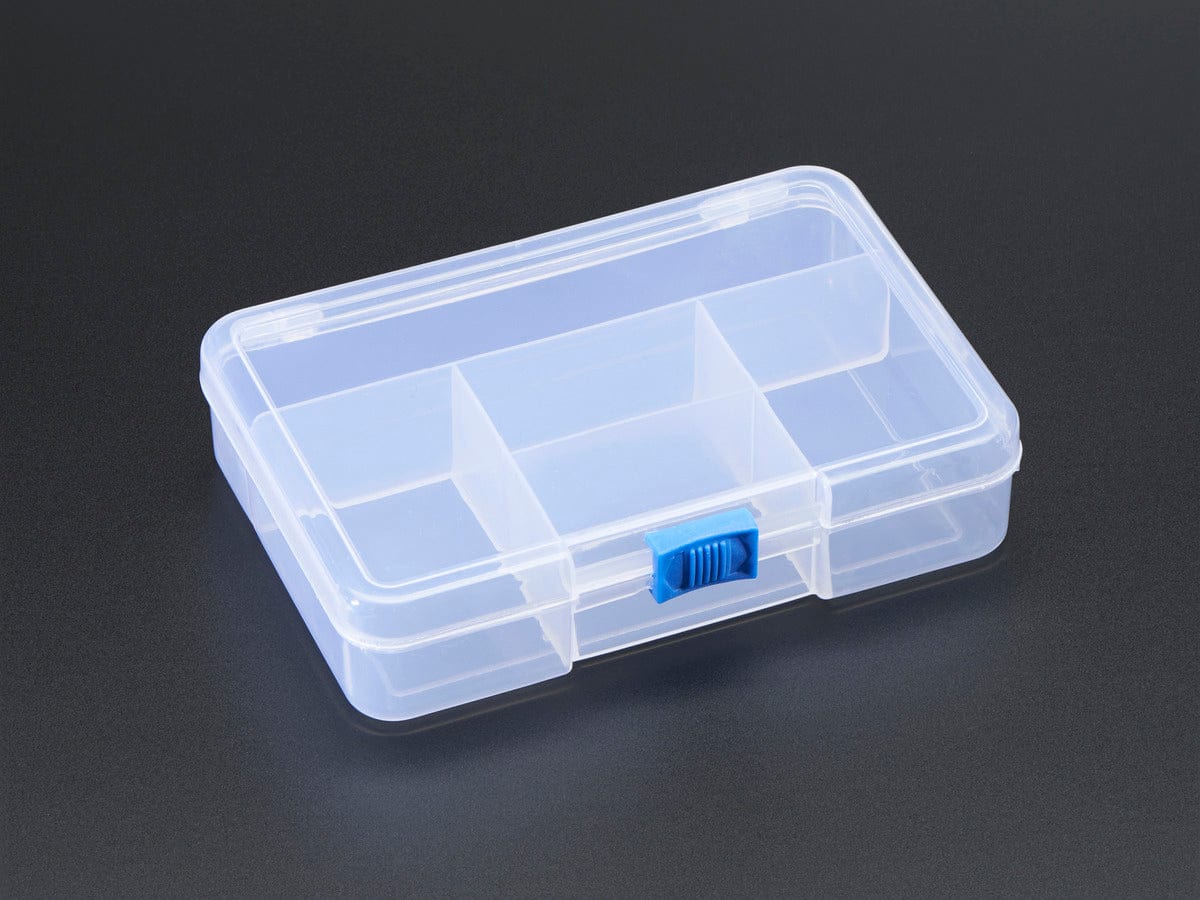 Latching 5-Compartment Storage Box by The Pi Hut - The Pi Hut