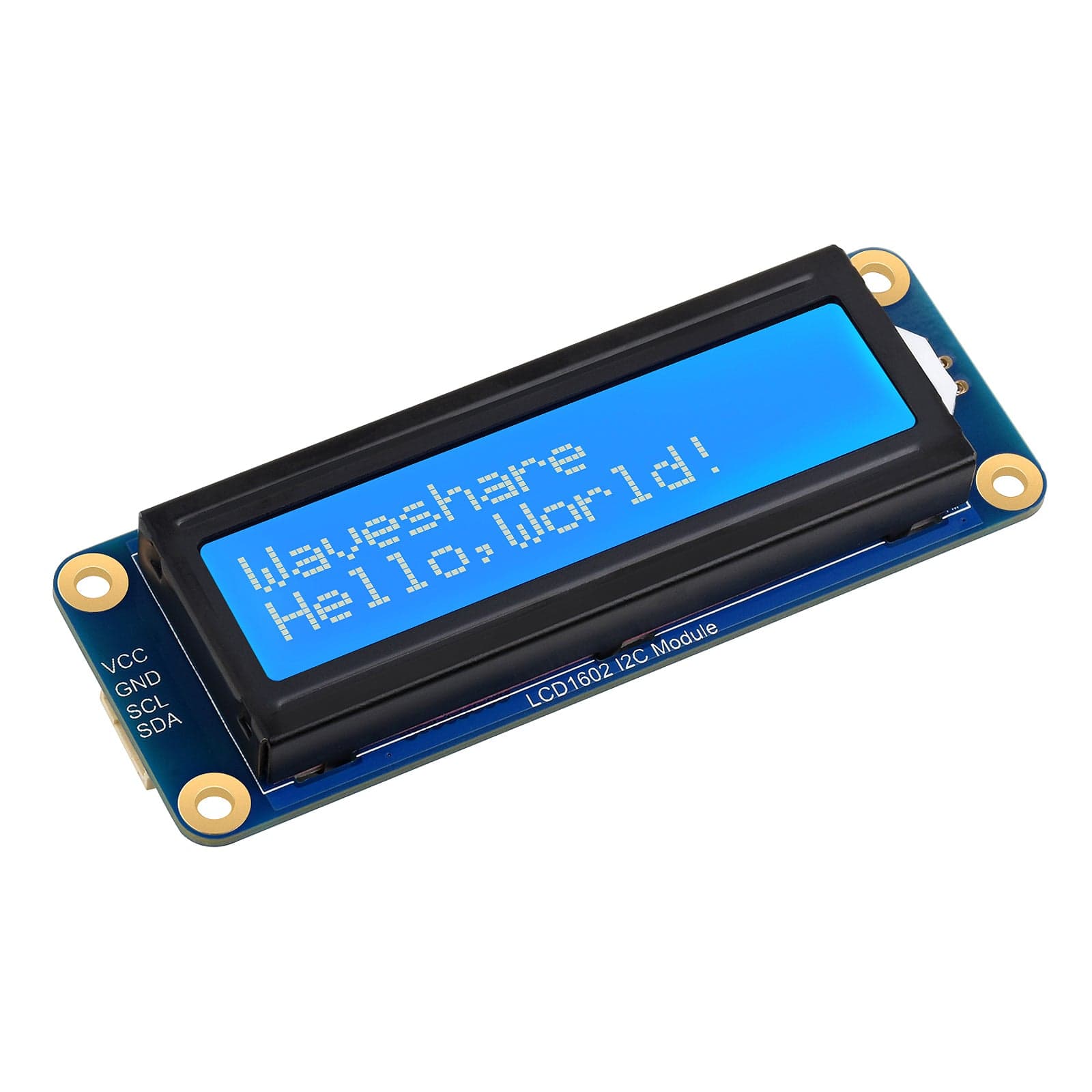 I2C 16x2 LCD Module by Waveshare - The Pi Hut