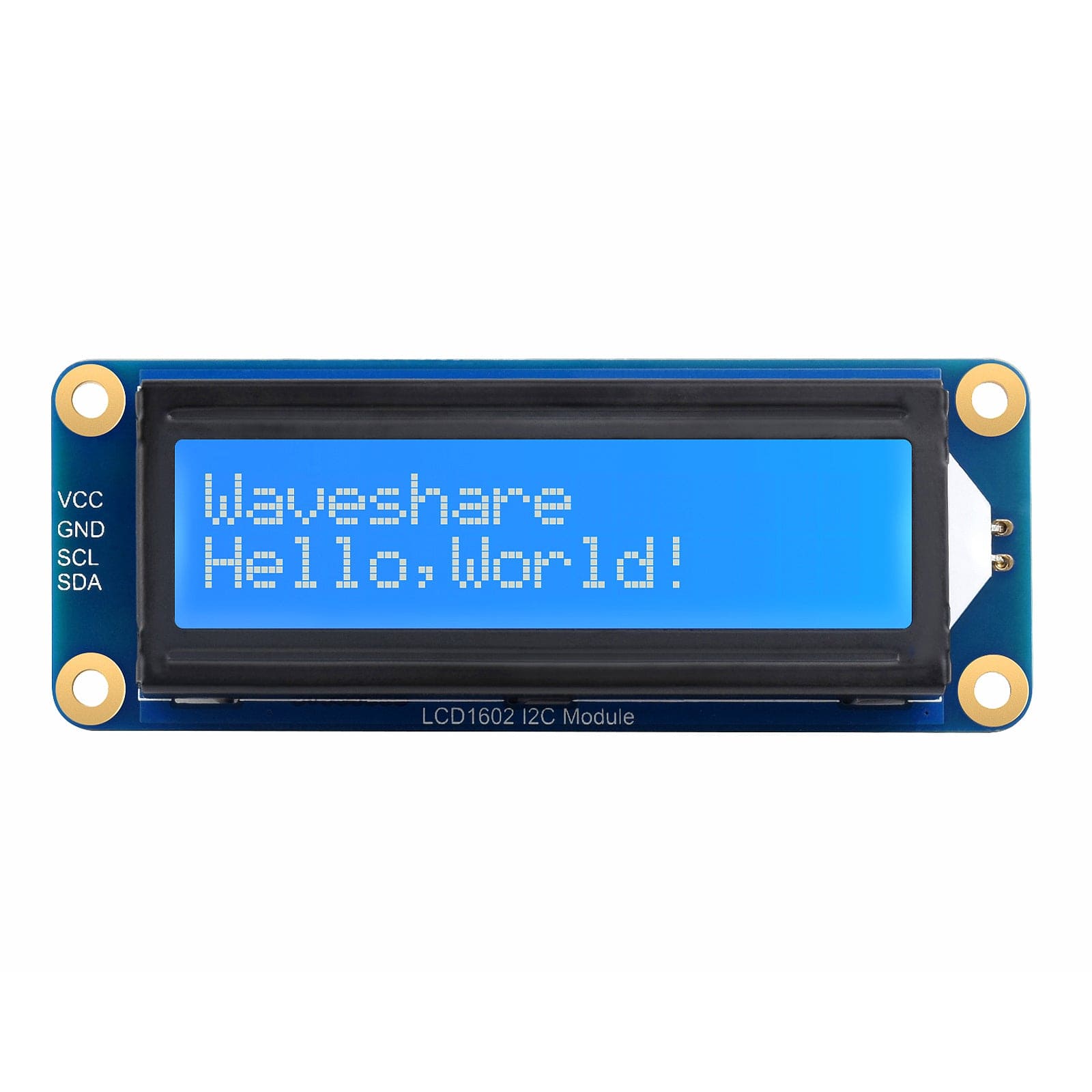 I2C 16x2 LCD Module by Waveshare - The Pi Hut