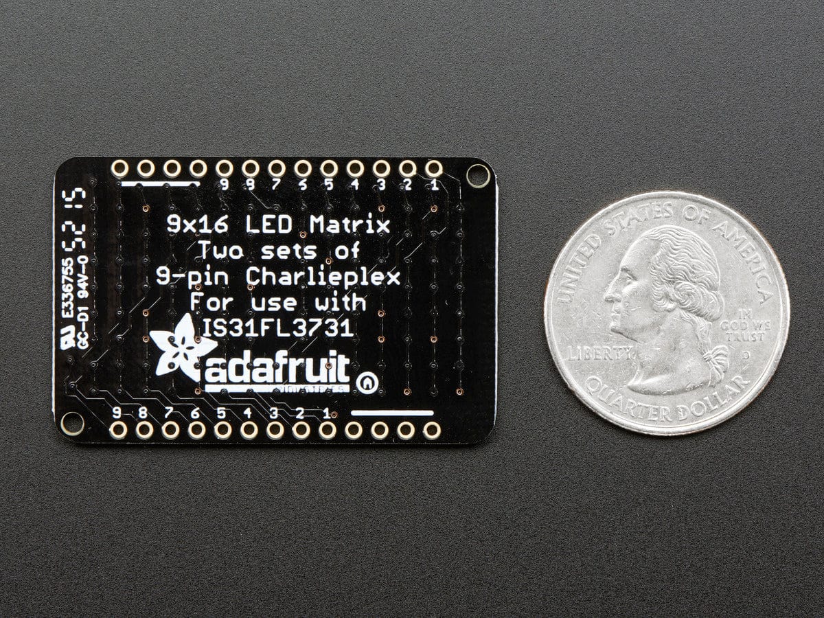 LED Charlieplexed Matrix - 9x16 LEDs - Red by Adafruit - The Pi Hut